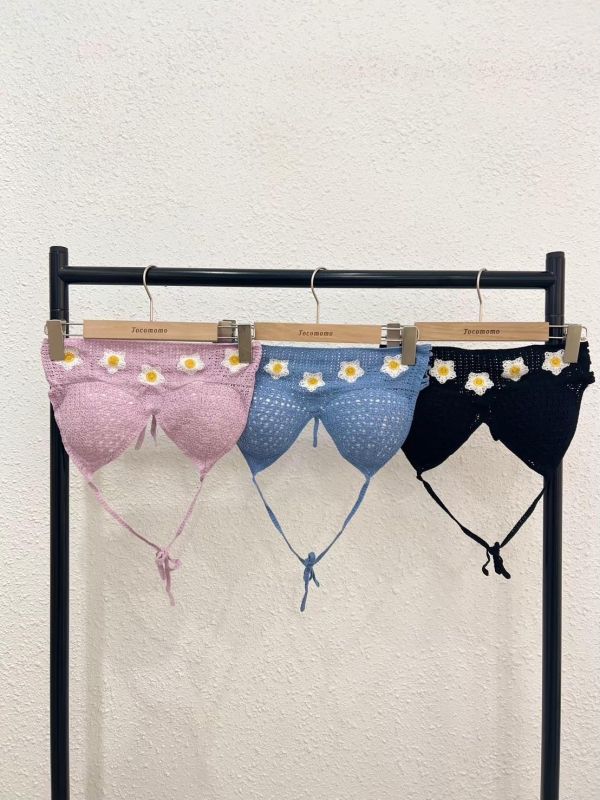 可愛小花比基尼小背心 