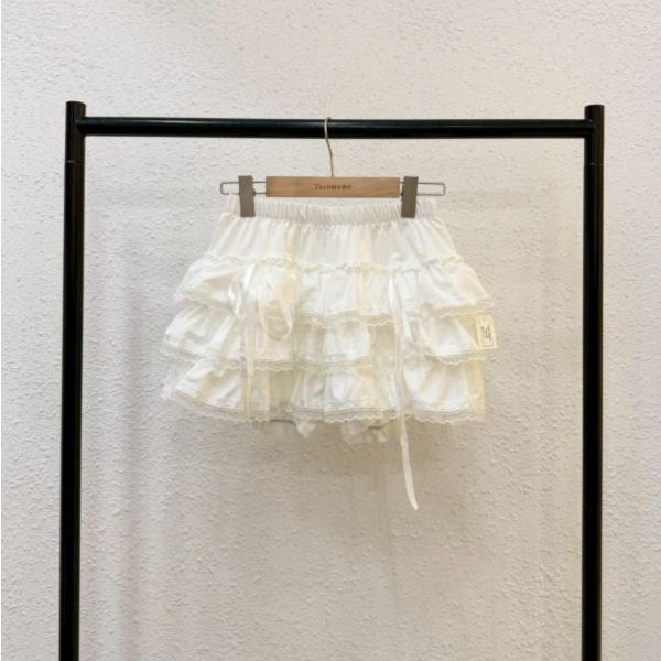 少女蕾絲綁帶短裙 