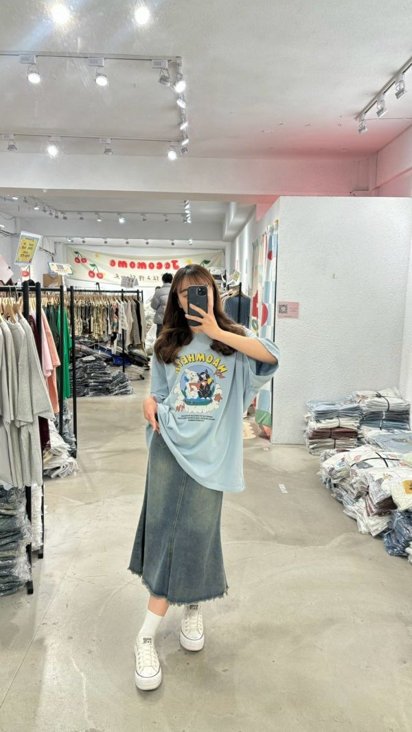 頑皮貓插畫大踢 (柔軟貼身) 