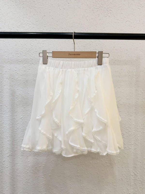 飄逸波浪層次短裙 