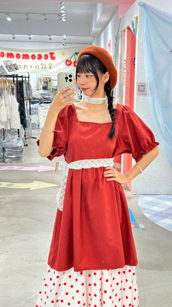 公主澎澎短洋裝 