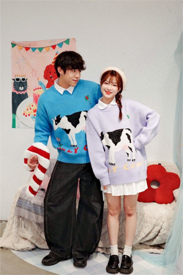 自訂款-可愛牛牛毛衣 