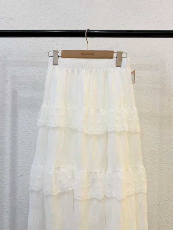 氣質蕾絲花邊長裙 