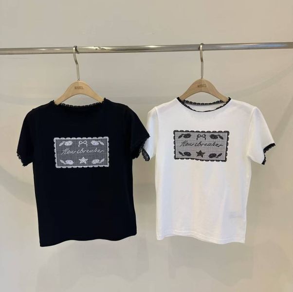 〖預購＋現貨〗正韓花邊短T上衣 