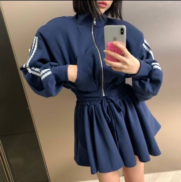 〖預購＋現貨〗正韓運動風休閒外套加褲裙 