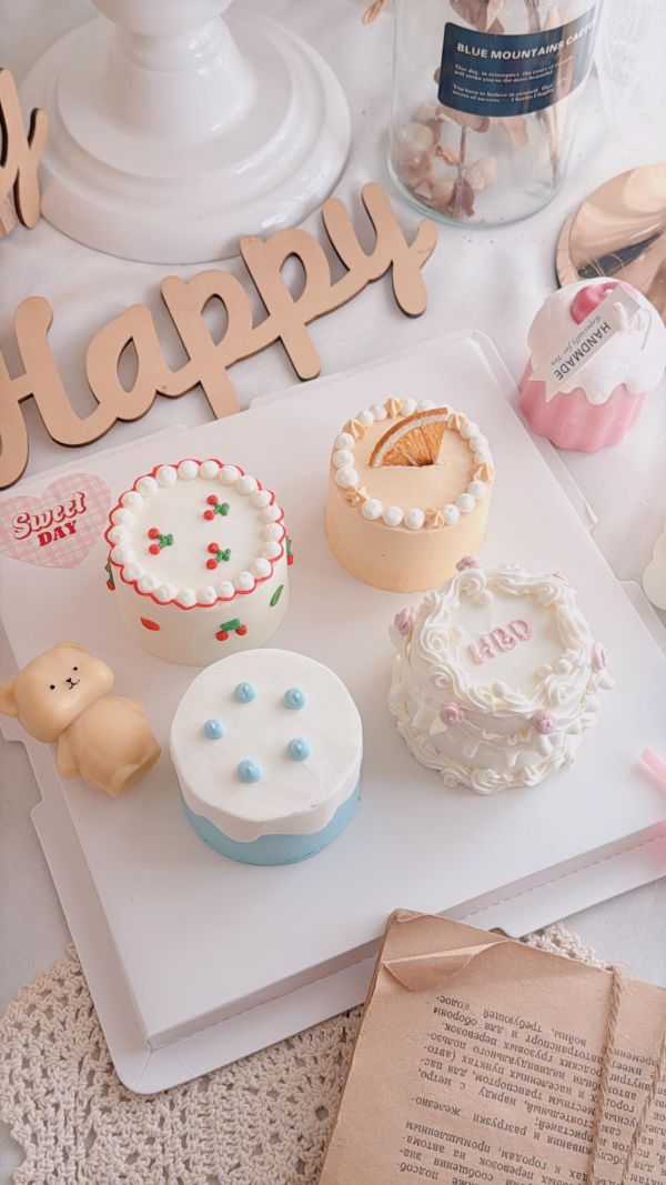 2吋迷你擠花蛋糕/4個一組 