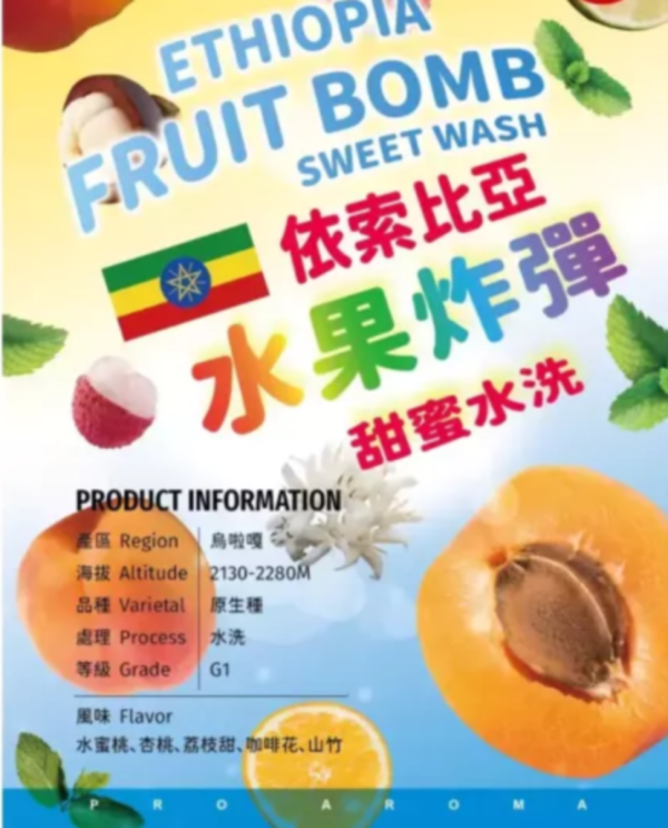 衣索比亞 谷吉 | 水果炸彈 | G1 | 甜蜜水洗 