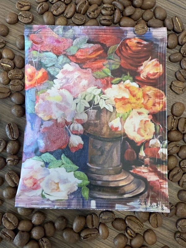 (油畫新包裝!)AA等級｜中深焙｜經典曼巴濾掛包 ｜濾掛式咖啡｜花開富貴 