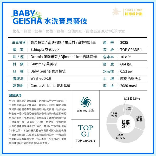 生豆區  |  水洗寶貝藝伎 | 水洗 | 吉瑪莉姆 | 果美村 