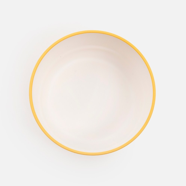 黃色兒童圓型餐碗 