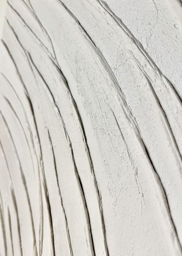 白色手繪油畫掛畫 