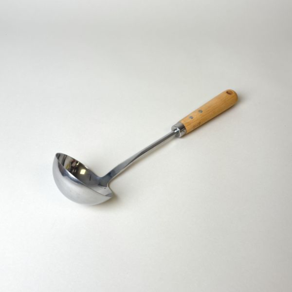 木柄不銹鋼湯勺 