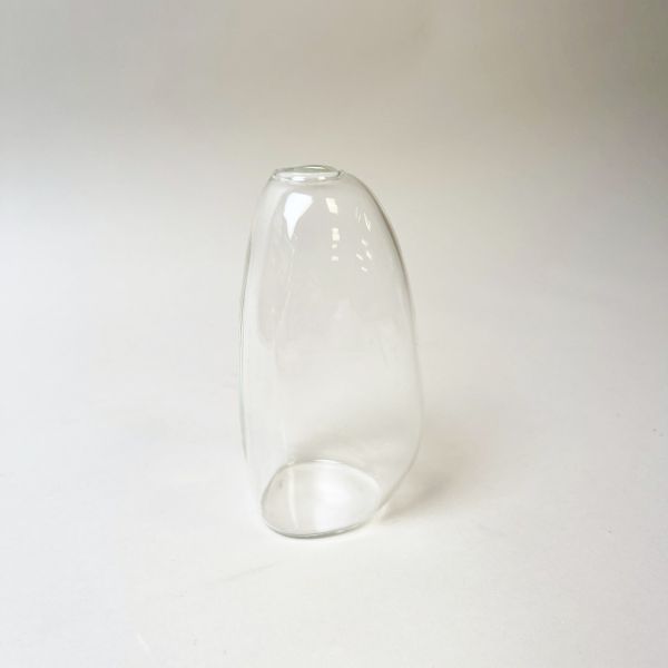 透明不規則玻璃小花瓶 