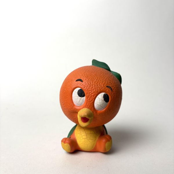 橘子鳥橡膠玩偶 