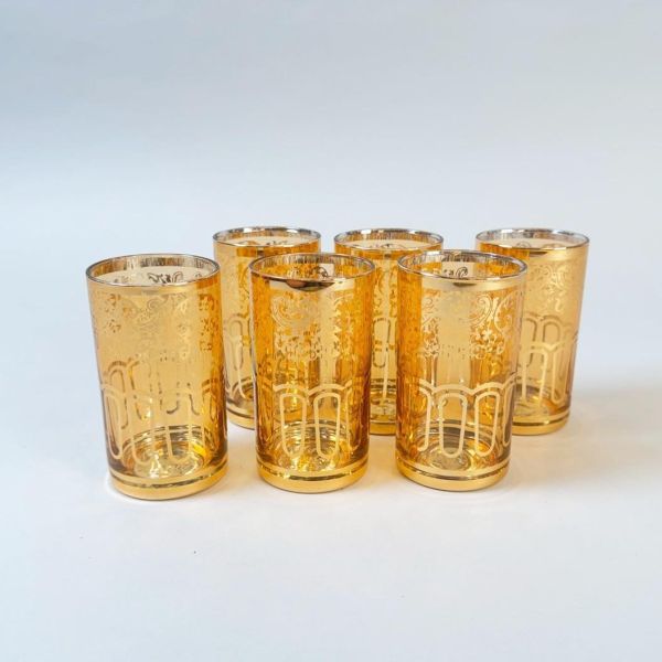早期金邊玻璃杯 