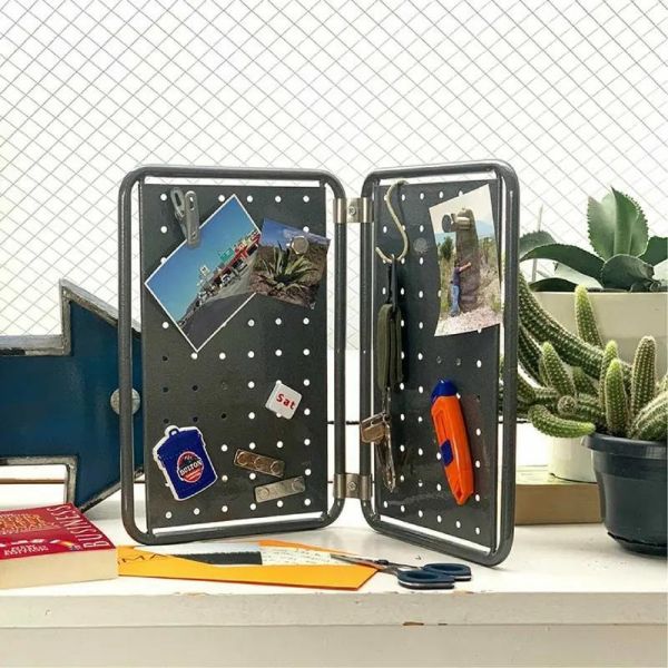 桌上型可磁吸洞洞板置物架 