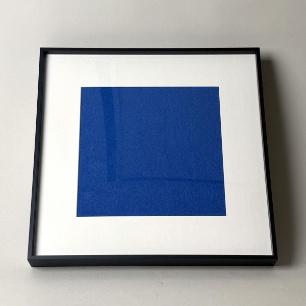 藍色羊毛纖維掛畫 