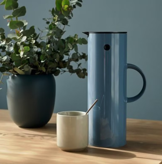 藍灰色保溫水壺 