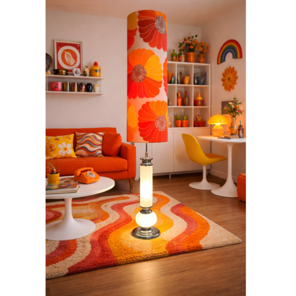 花花燈罩落地燈 