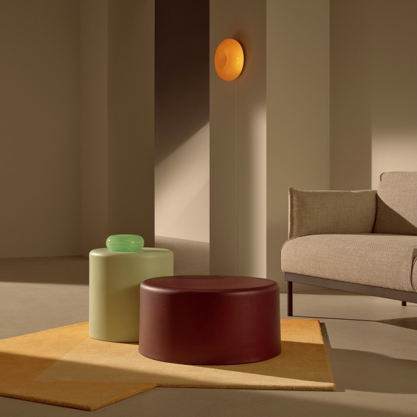 橘漸層現代地毯 