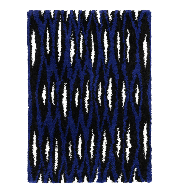 現代花紋長毛地毯 