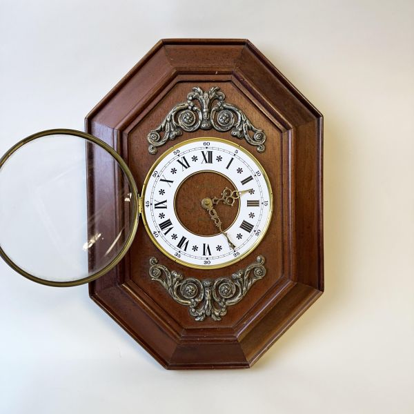 實木八角掛鐘 