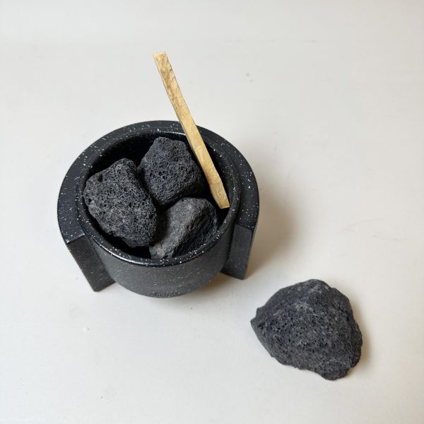黑色陶瓷火山石擴香套組 