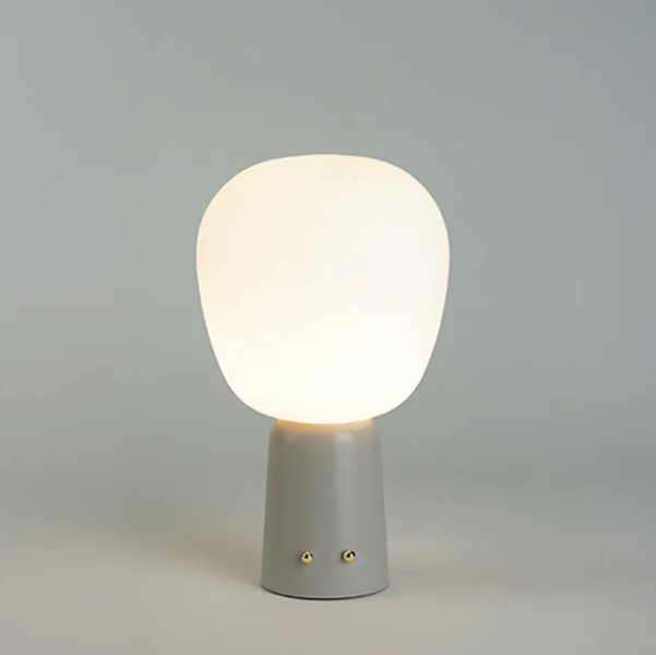 白玉玻璃無線桌燈 