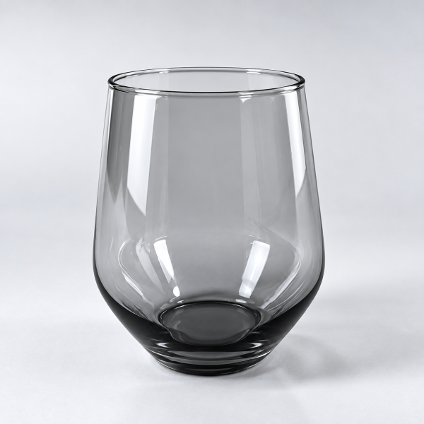 煙燻灰玻璃杯 