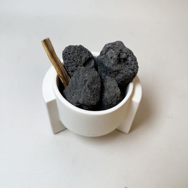 白色陶瓷火山石擴香套組 