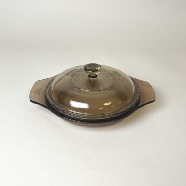 茶色耐熱玻璃鍋 