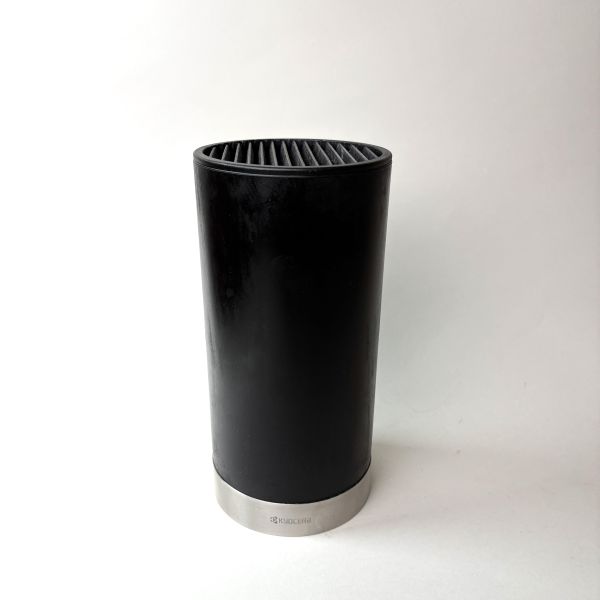 黑色圓筒收納刀架 