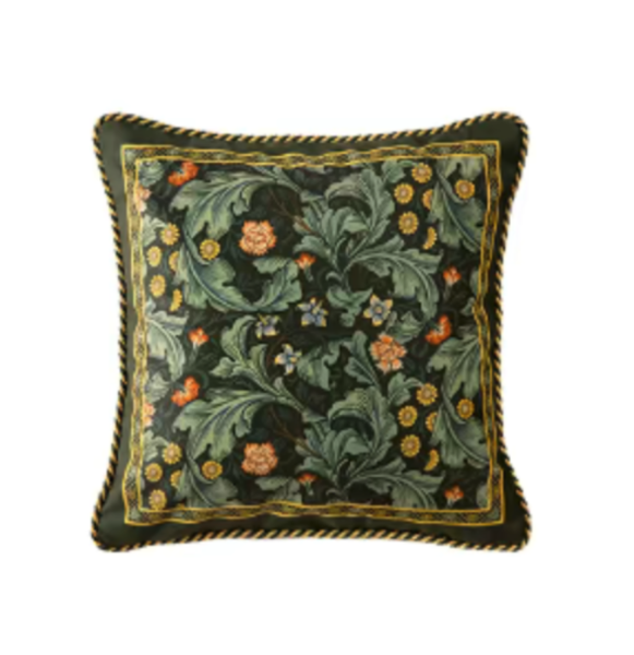 綠花草圖騰抱枕 