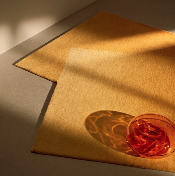 橘漸層現代地毯 