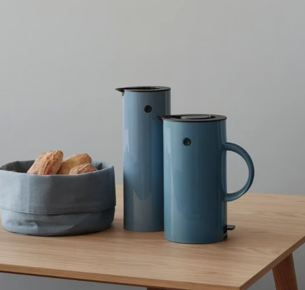 藍灰色保溫水壺 