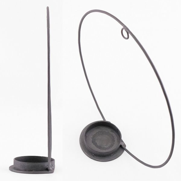 金屬可吊掛環型燭台/置物架 