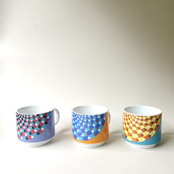 圓點普普風幾何咖啡杯 