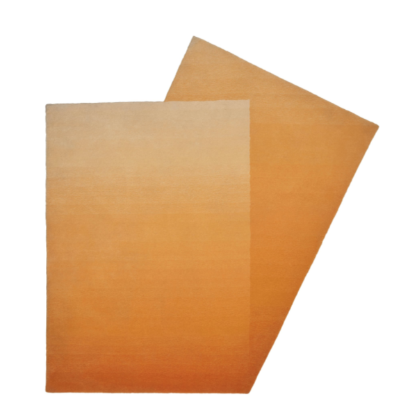 橘漸層現代地毯 