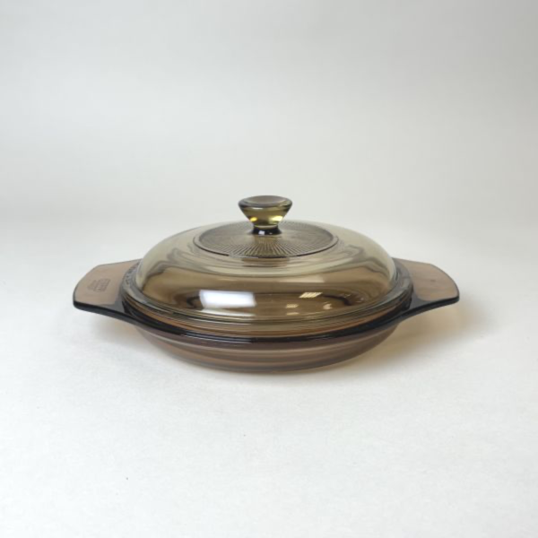 茶色耐熱玻璃鍋 