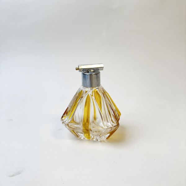 透明黃玻璃香水瓶 