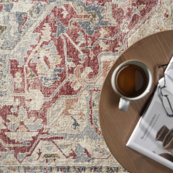 褪色感波斯地毯 