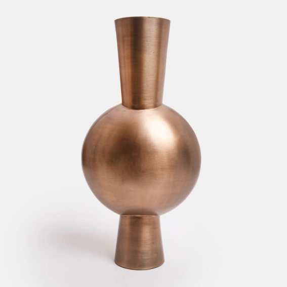 黃銅色金屬花器 