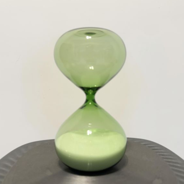 綠玻璃沙漏 
