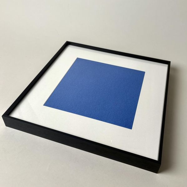 藍色羊毛纖維掛畫 