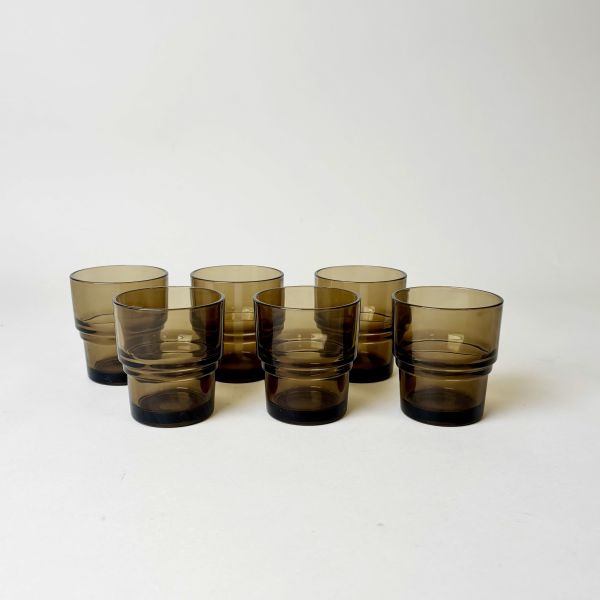 茶色玻璃杯壺組 