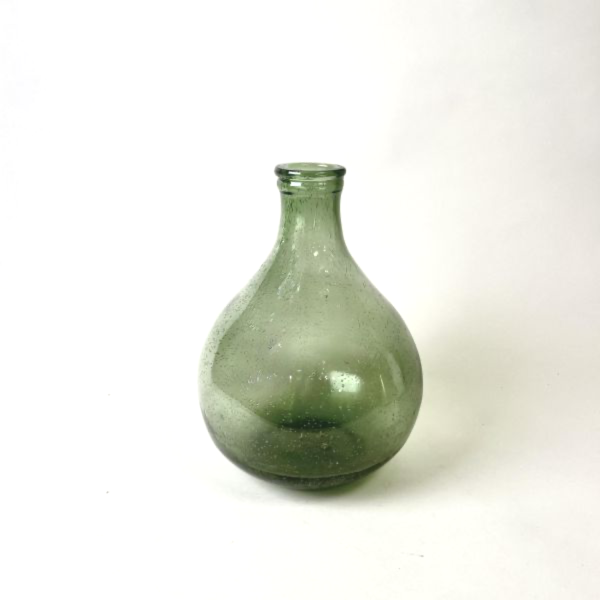 綠色氣泡玻璃瓶 