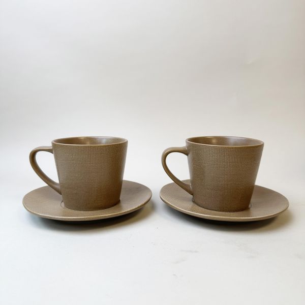 壓紋卡其杯壺組 