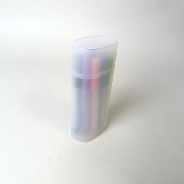 霧透筆筒+彩色筆10支 