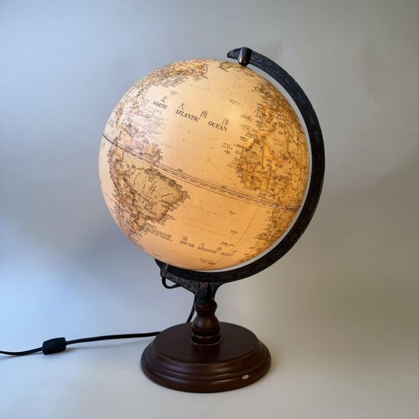 古典木座地球儀 