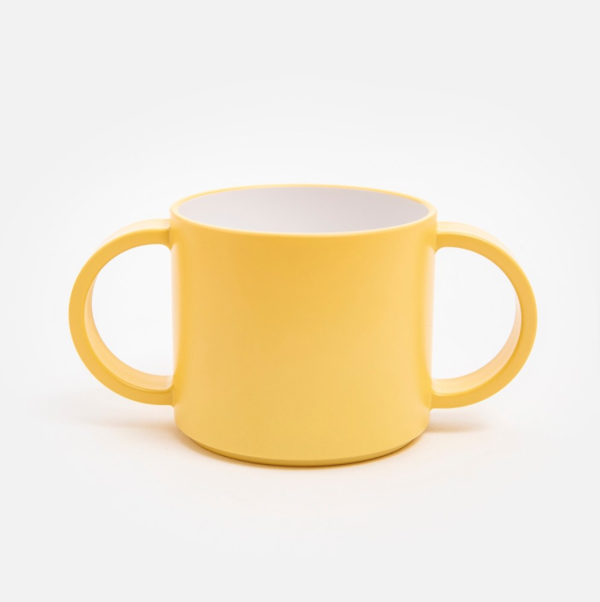 黃色兒童雙把手水杯 